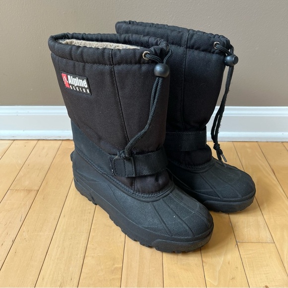 Alpine Design Black Men’s Black Waterproof Insulated Snow Boots Size 8 - Picture 1 of 9